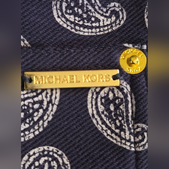 Michael Kors Pants - Michael Kors Blue Paisley 28x28 Women's Pull-On Pants Stretch